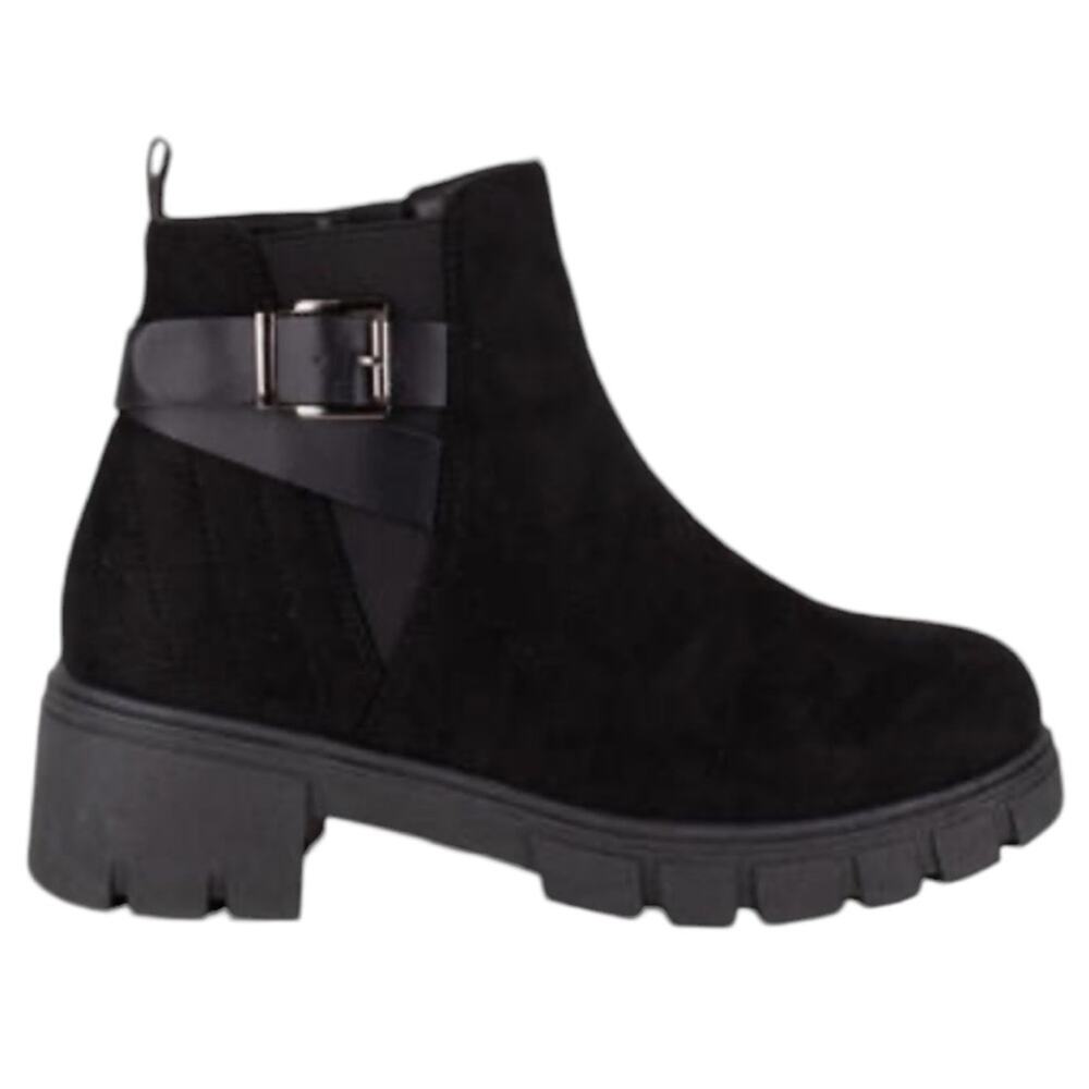 NWOT Wanted Cinder Microfiber Black Ankle Boots – Sz 9